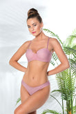 Strapless Lotus Bra and Slip Panty Set Pink (Mgp31761)