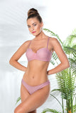 Strapless Lotus Bra and Slip Panty Set Pink (Mgp31761)