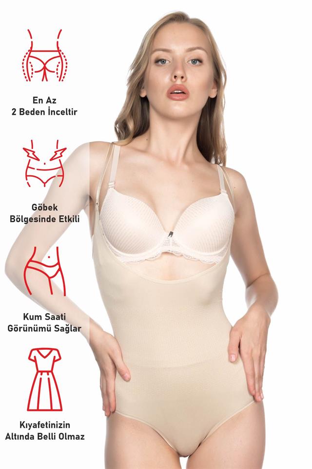 Tan  2023 Chest Open Body Corset