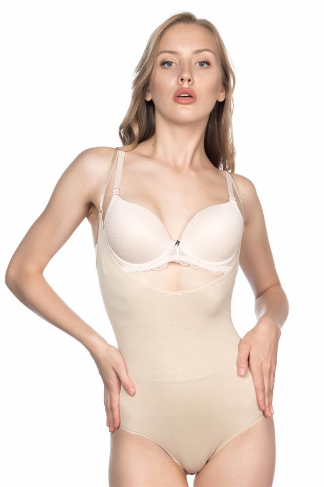 Tan  2023 Chest Open Body Corset
