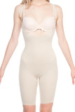 Tan  2038 Butt And Chest Open Leg Corset