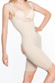 Tan  2038 Butt And Chest Open Leg Corset