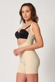 Tan  2834 Chest Open Ferrule Lace Butt Length Laser Corset