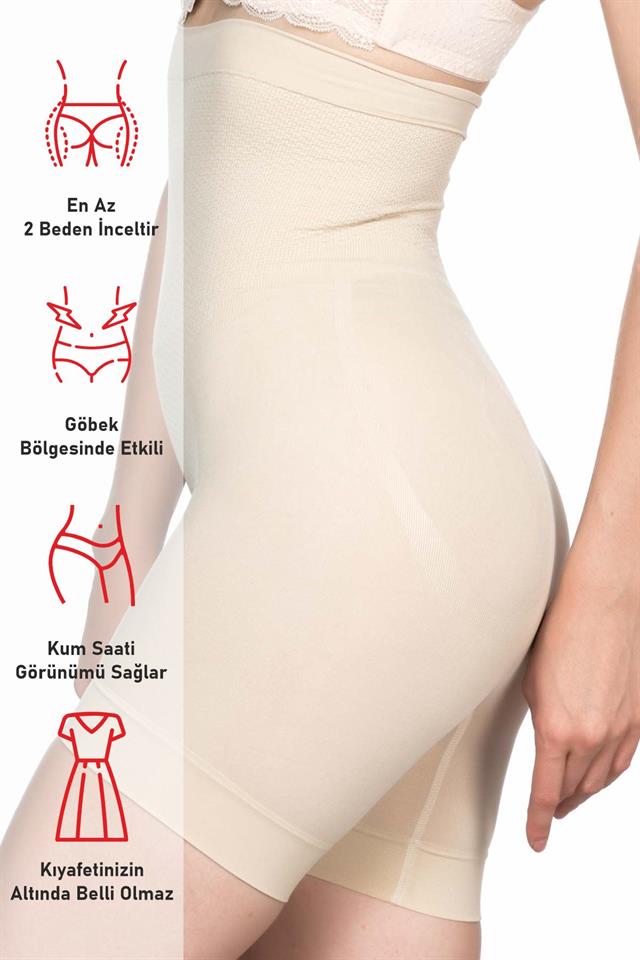 Ten 2056 Massagekorsett mit hoher Taille und langen Beinen