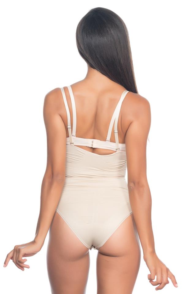 Ten  2073 Slim Chest Open Pattern Body Corset