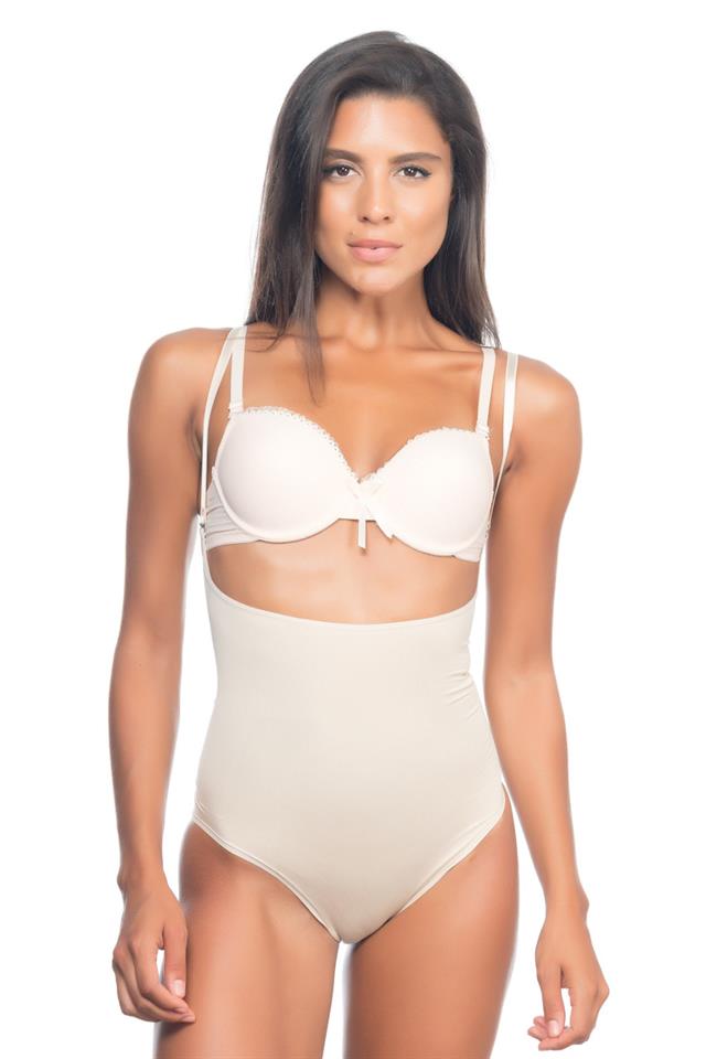 Ten  2073 Slim Chest Open Pattern Body Corset