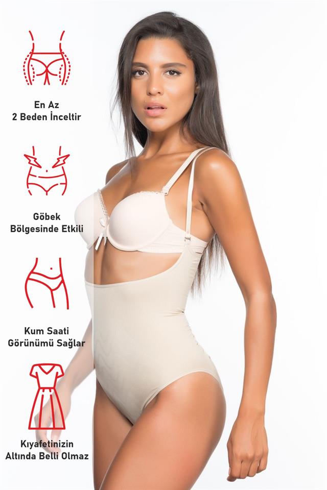 Ten  2073 Slim Chest Open Pattern Body Corset
