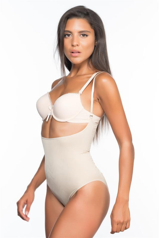 Ten  2073 Slim Chest Open Pattern Body Corset