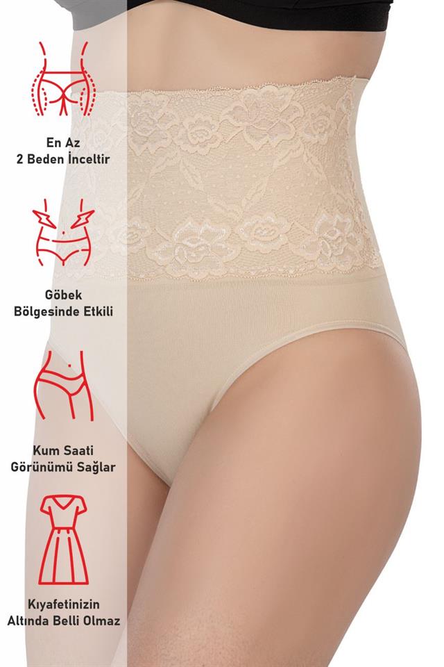 Ten  2090 Front Lace High Waist Slip Corset