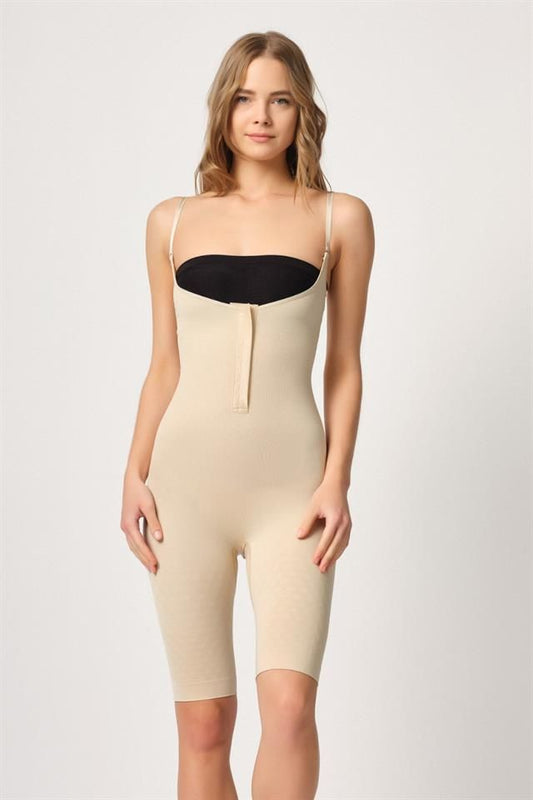 Ten  2093 Front Padded Chest Open Leg Corset