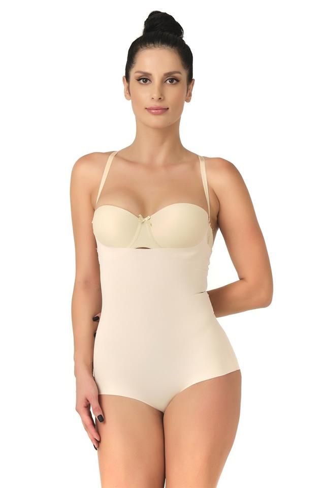 Ten  2723 Laser Cut Chest Open Slip Corset