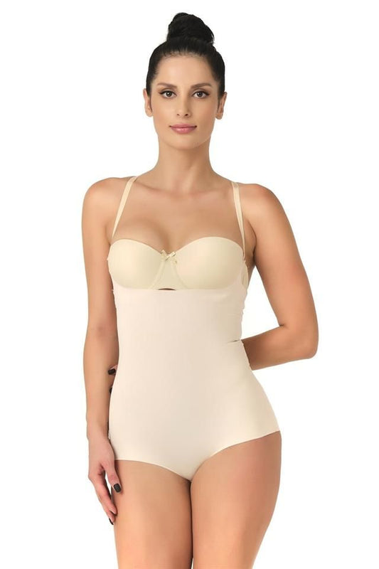 Ten  2723 Laser Cut Chest Open Slip Corset