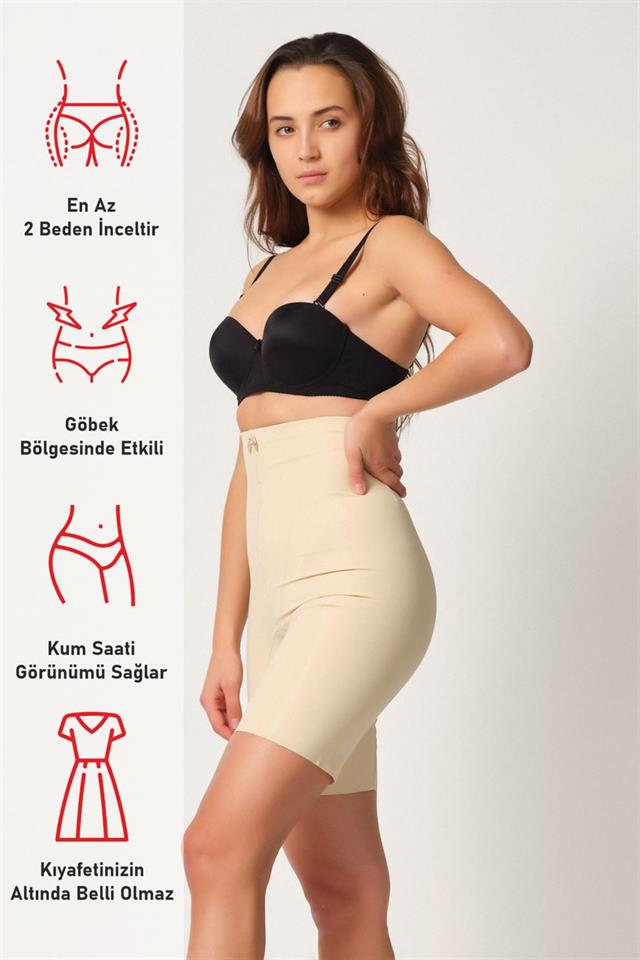 Ten 2814 Boxer-Korsett mit doppelter hoher Taille und Laser
