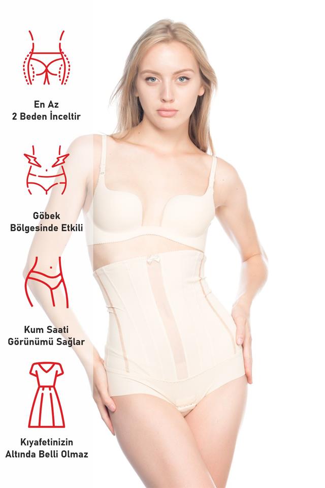 Ten  2886 High Waist Lace Slip Laser Corset