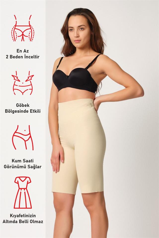 Ten  2923 High Waist Carpal Leg Laser Corset