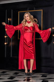Transparent Maxi Dress Burgundy (11650)