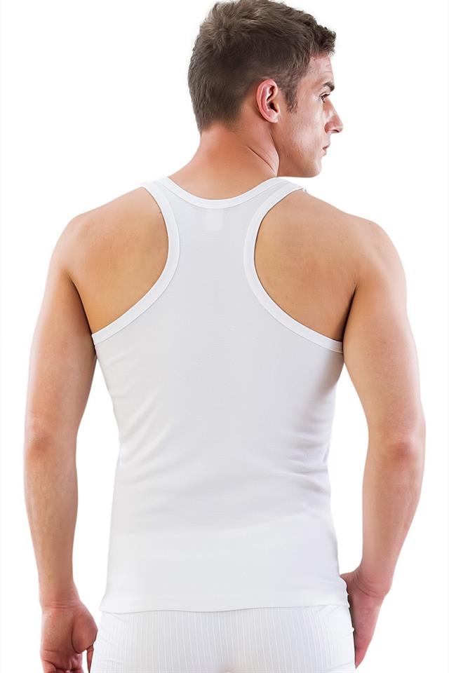 Weißes 12320 Rambo Tanktop