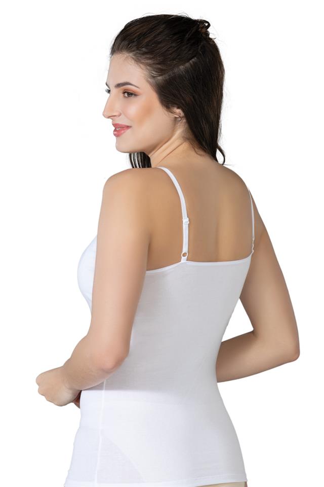 Weißes 1412 Tanktop mit Modal- und Baumwollbeschichtung