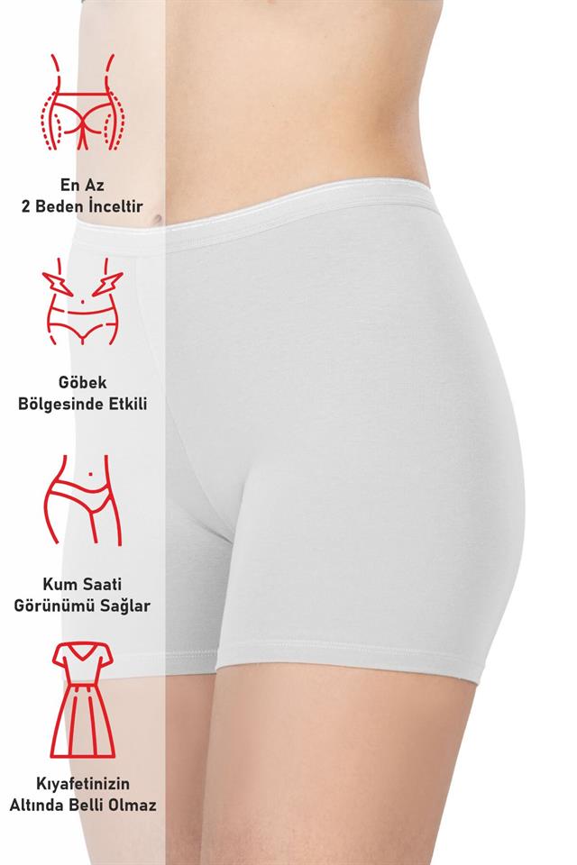Weiße Mini-Leggings aus Modal-Baumwolle 1430