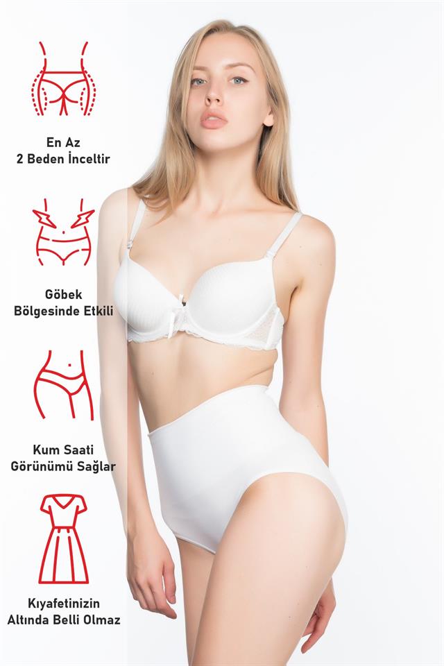 White  2021 Double Low Waist Slip Corset