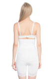 White  2027 High Waist Lace Leg Corset