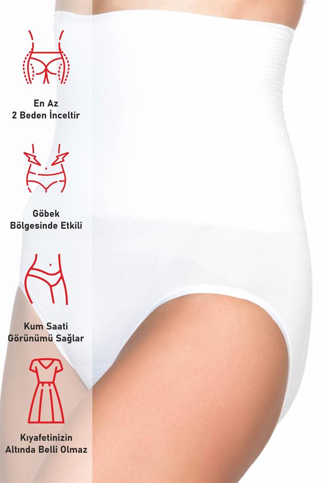 White  2029 Massage Double Slip Corset