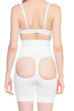 White  2032 Butt Open Massage Boxer Corset