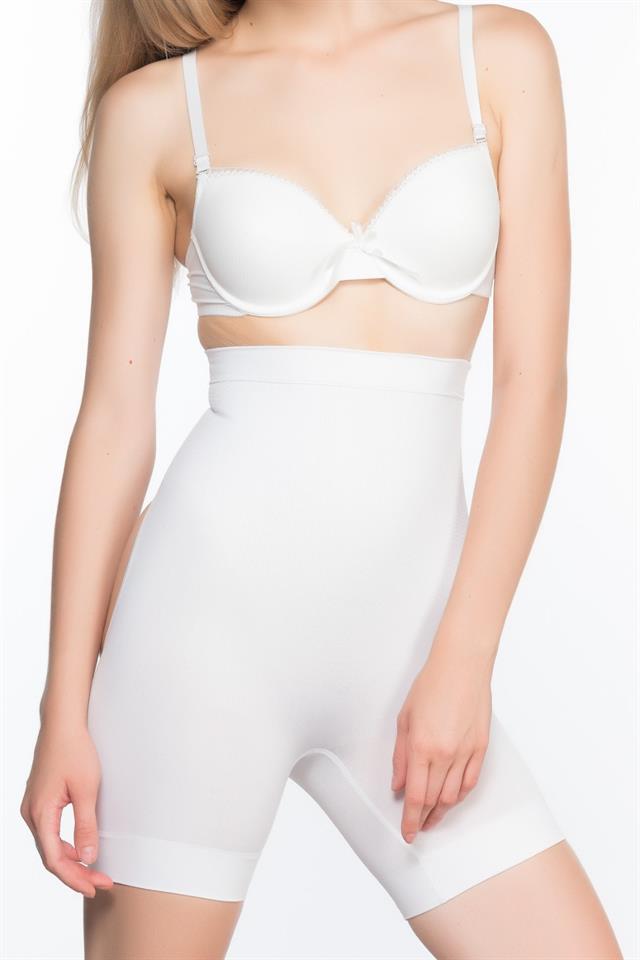 White  2032 Butt Open Massage Boxer Corset