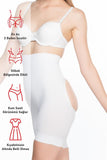 White  2032 Butt Open Massage Boxer Corset