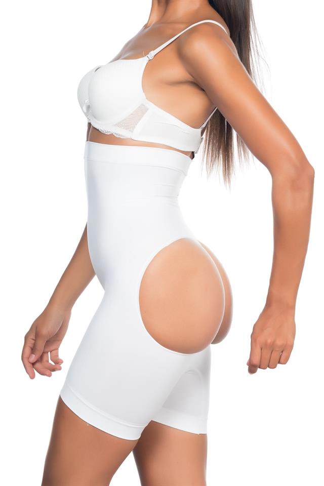 White  2033 Butt Open Boxer Corset