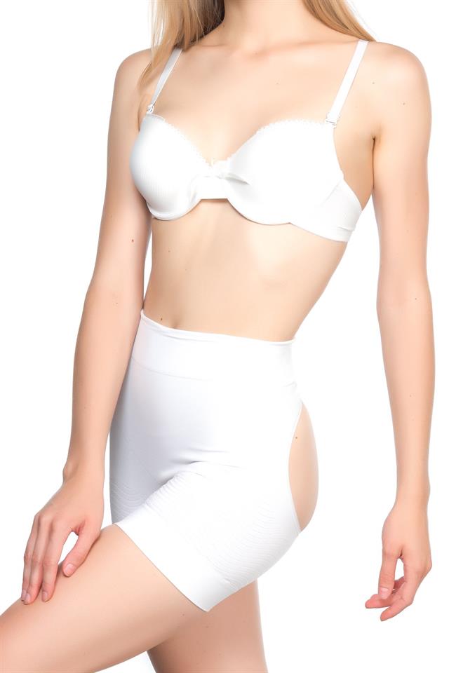 White  2034 Butt Open Anti Cellulite Corset