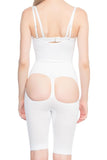 White  2038 Butt And Chest Open Leg Corset