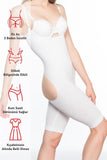White  2038 Butt And Chest Open Leg Corset