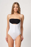 White  2043 Chest Open Back Body Corset