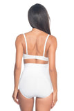 White  2057 High Waist Massage Slip Corset
