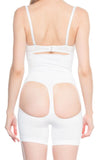White  2063 Butt Open Leg Corset