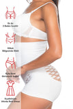 White  2064 Butt Open Fancy Boxer Corset
