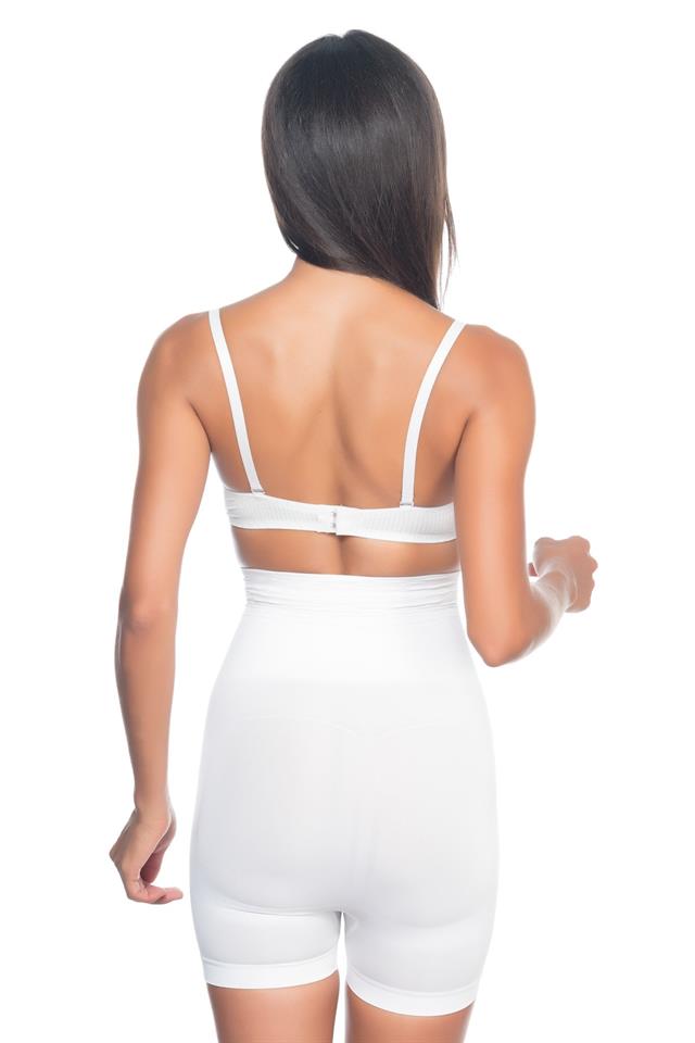 Weißes 2075 High Waist Muster Doppeltes Kurzes Bein Korsett