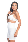 White  2075 High Waist Pattern Double Short Leg Corset