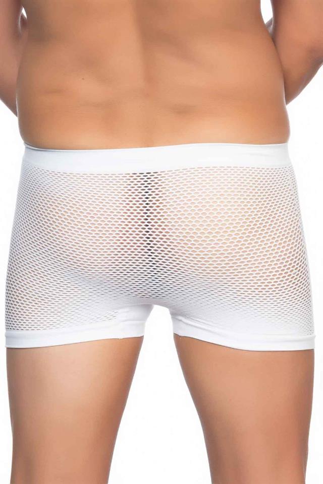 Weiße weiche Herren-Boxershorts 2106