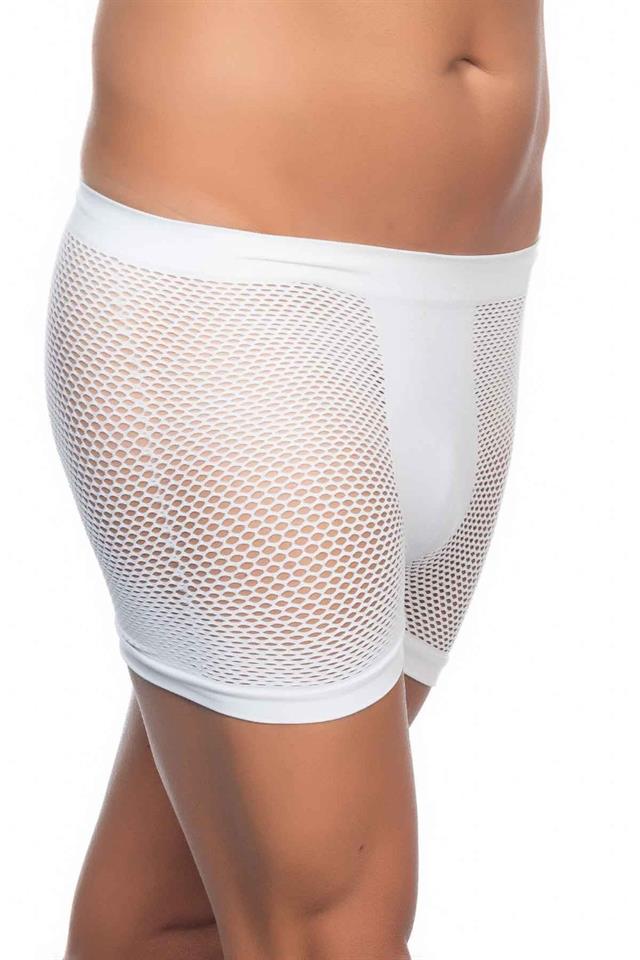 Weiße weiche Herren-Boxershorts 2106