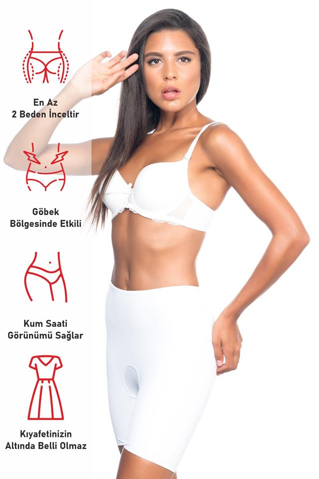 White  2800 Double Boxer Laser Corset