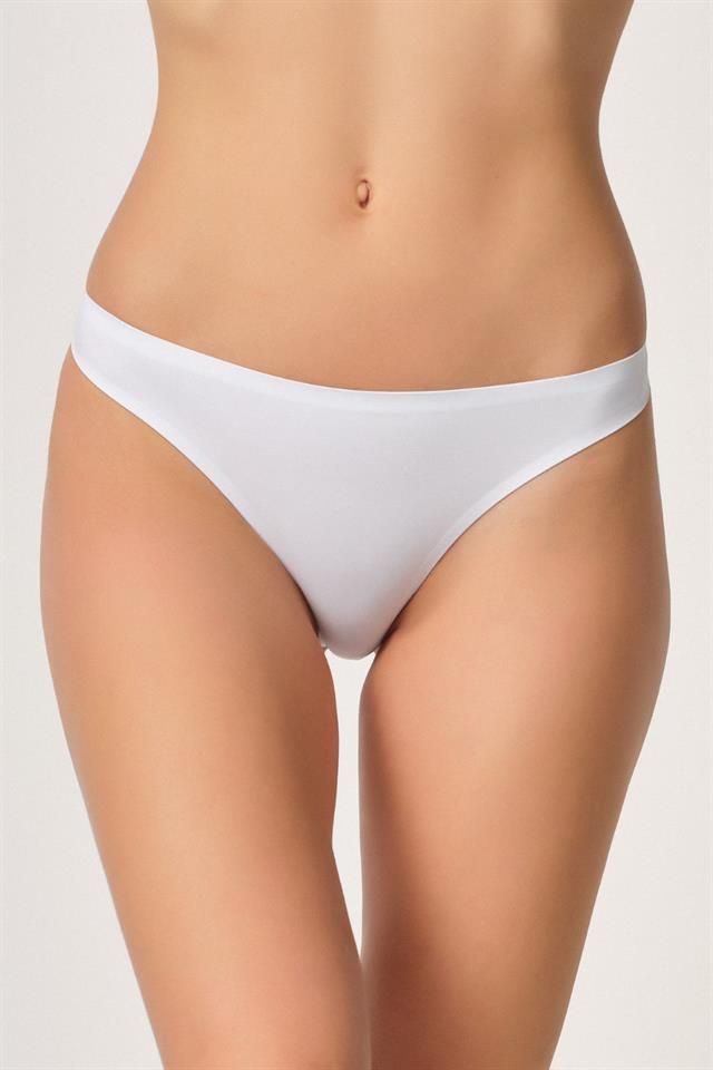 White  2802 Bonding Laser Cut String Panties