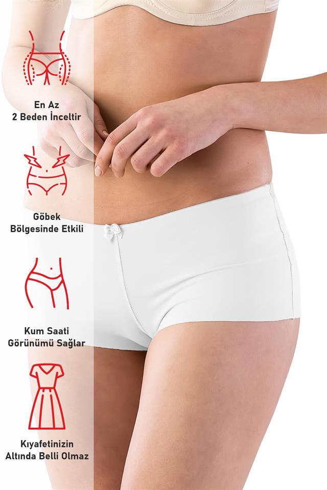 Weißes 2812 Boxer Laser Korsett
