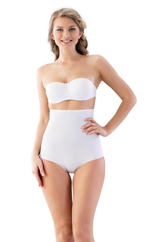 White  2813 High Waist Slip Laser Corset