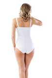 White  2821 Double Size Slip Laser Corset with Balen