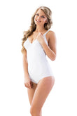 White  2821 Double Size Slip Laser Corset with Balen