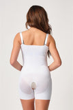 White  2834 Chest Open Ferrule Lace Butt Length Laser Corset