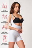 White  2834 Chest Open Ferrule Lace Butt Length Laser Corset