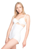 Weißes 2886 High Waist Lace Slip Laser Korsett